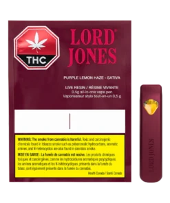 Lord Jones Live Resin Purple Lemon Haze Disposable Vape,